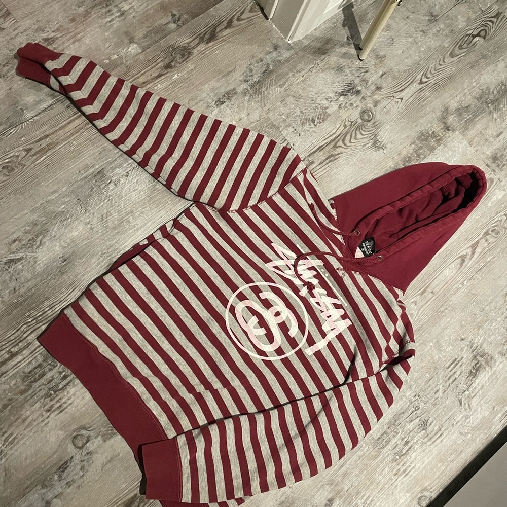 Stussy**Striped Hoodie Sweater